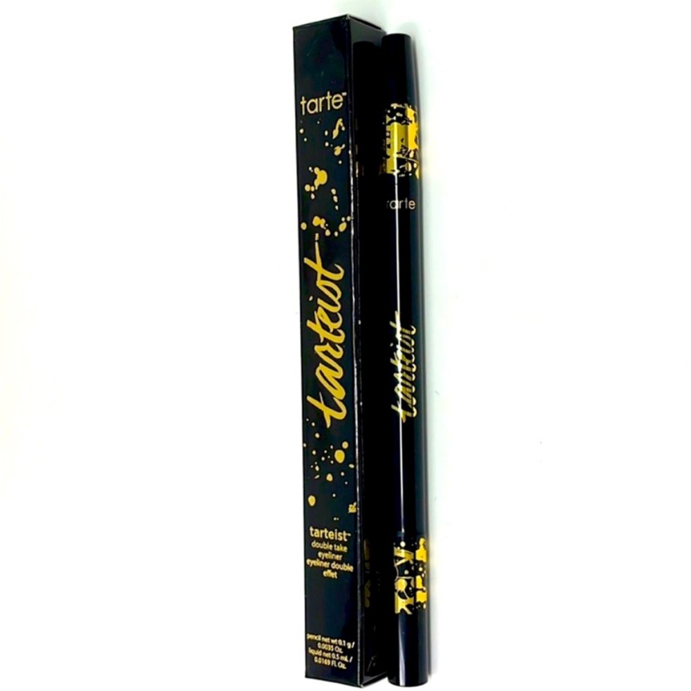 Tarte Tarteist Double Take Eyeliner Dual End Black Waterproof Liquid Gel Pencil